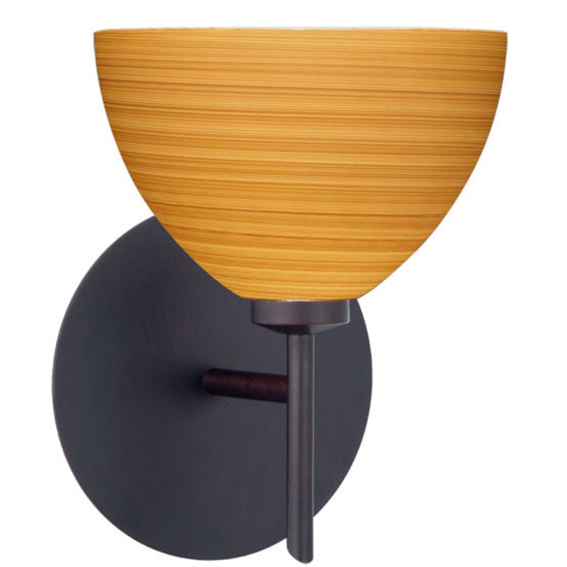 Besa 1SW-4679OK-BR Brella One Light Wall Sconce Bronze