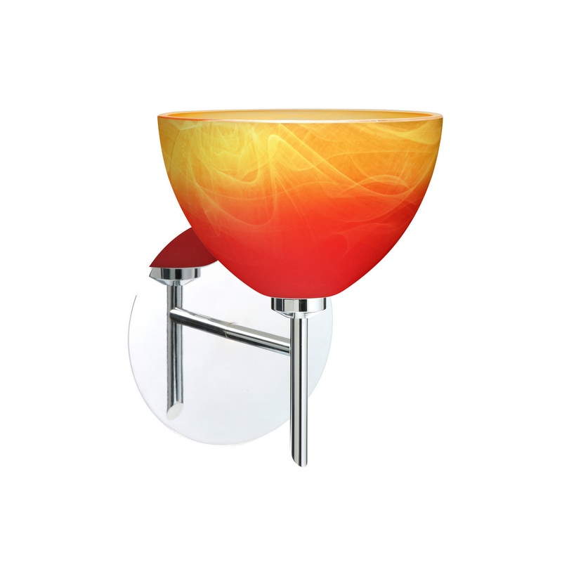 Besa 1SW-4679SL-CR Brella One Light Wall Sconce Chrome