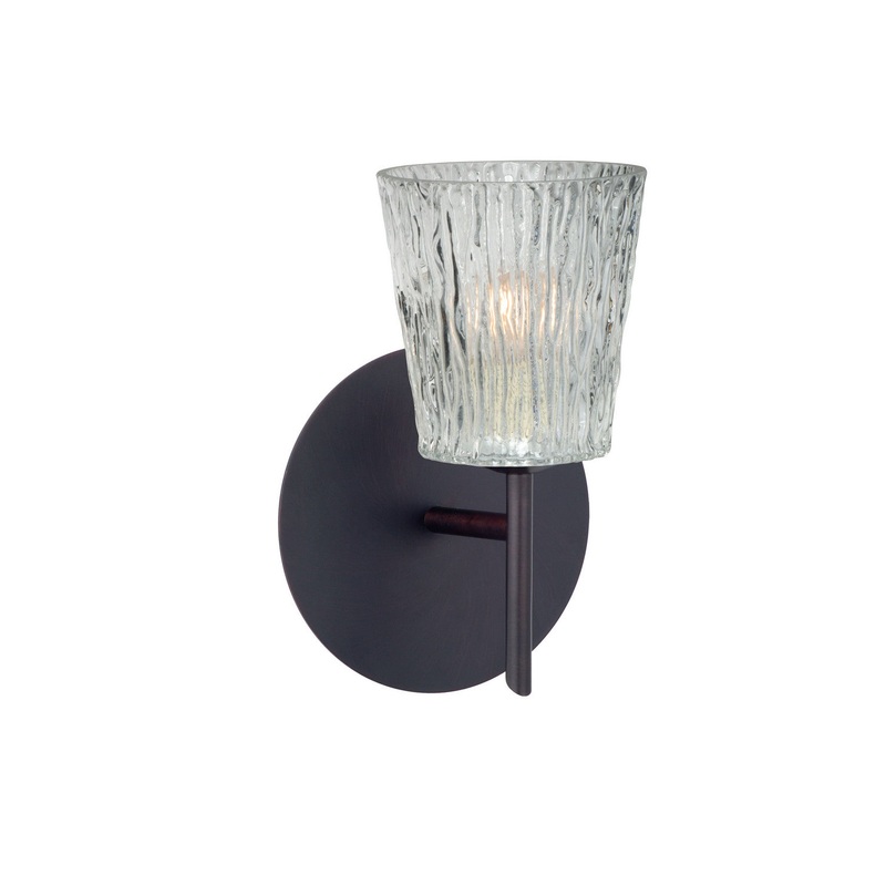 Besa 1SW-512500-BR Nico One Light Wall Sconce Bronze