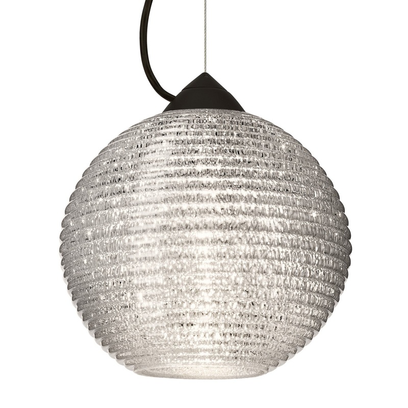 Besa 1KX-4616GL-LED-BK Besa Kristall 8 Pendant LED Pendant Black
