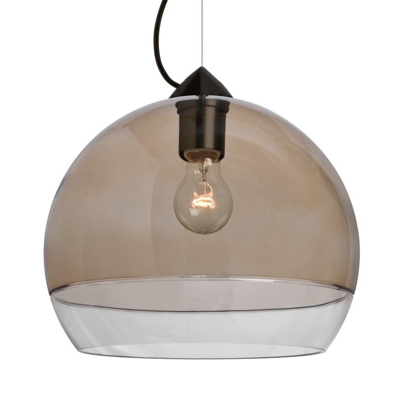 Besa 1KX-ALLY12SM-BK Besa Ally 12 Cable Pendant One Light Pendant Black
