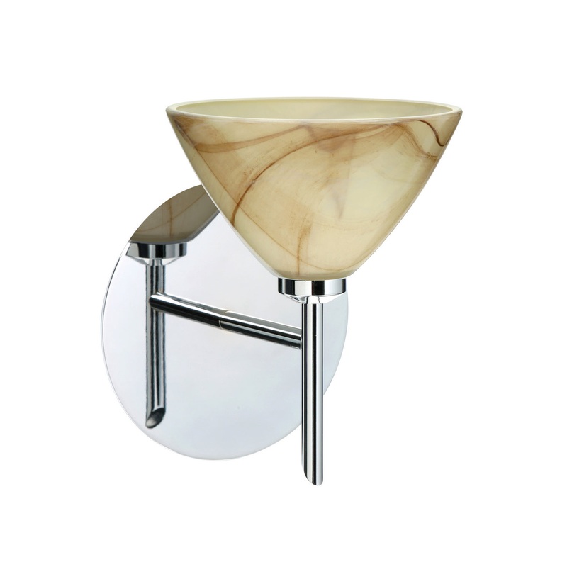 Besa 1SW-174383-CR Domi One Light Wall Sconce Chrome