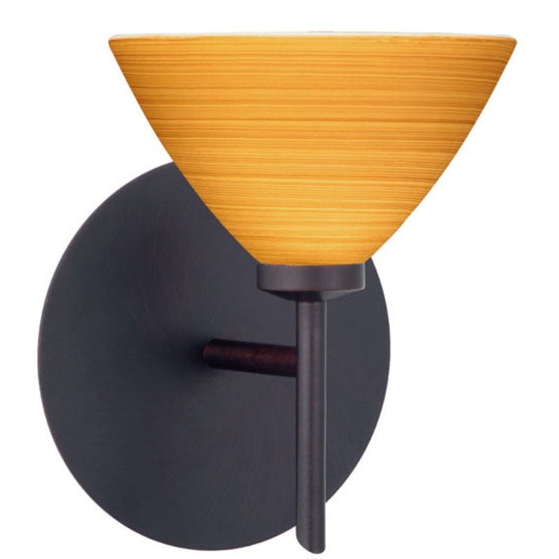 Besa 1SW-1743OK-BR Domi One Light Wall Sconce Bronze