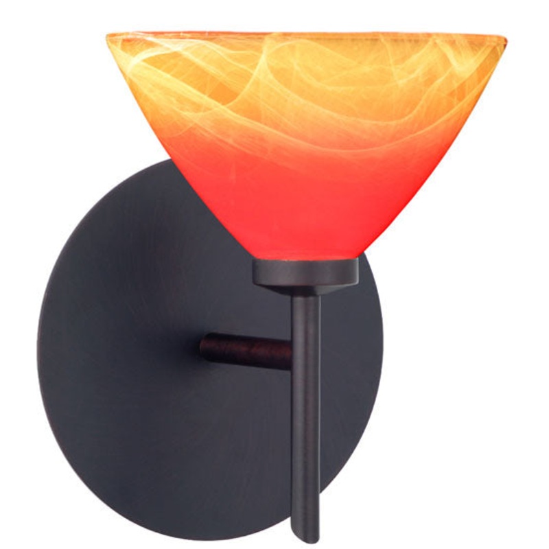 Besa 1SW-1743SL-BR Domi One Light Wall Sconce Bronze