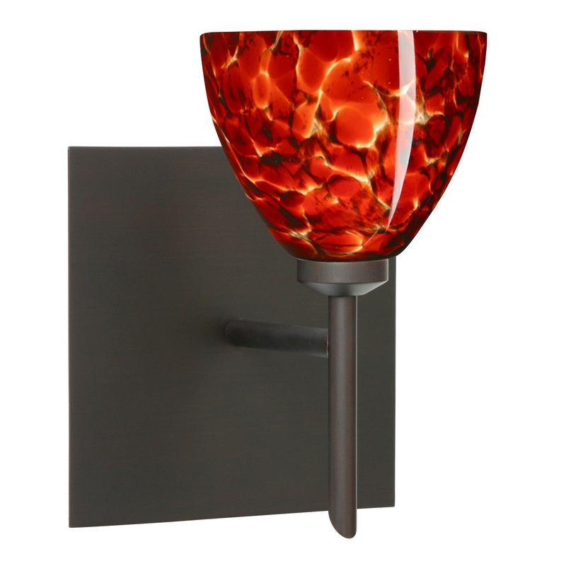 Besa 1SW-185841-BR-SQ Divi One Light Wall Sconce Bronze (Discontinued)