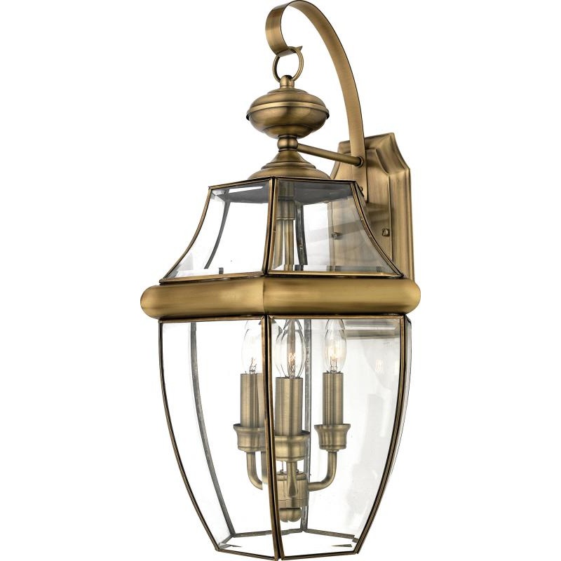 Classic Series 3 Light Outdoor Wall Lantern