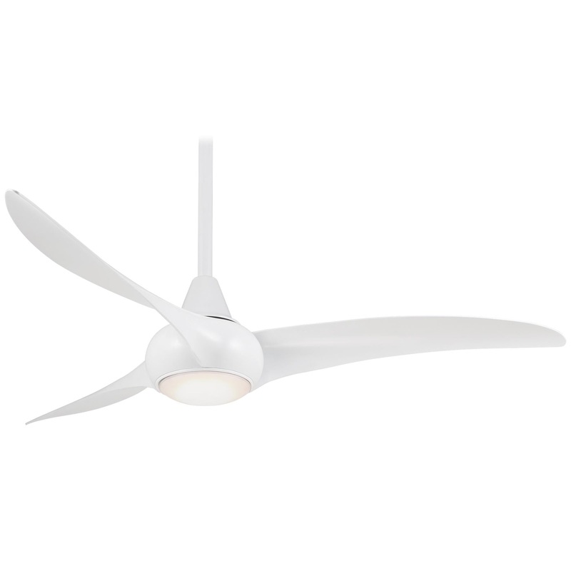 Minka-Aire F844-WH Light Wave 52" Ceiling Fan, White