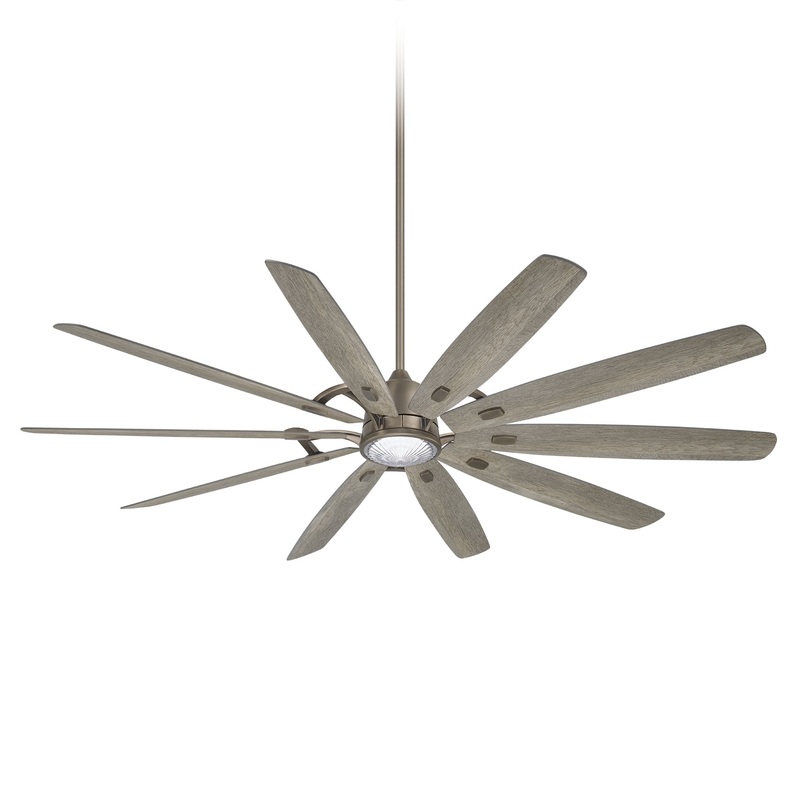 Minka-Aire F865L-BNK Barn H2O 84" Ceiling Fan, Burnished Nickel
