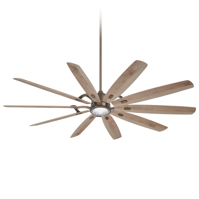 Minka-Aire F865L-HBZ Barn H2O 84" Ceiling Fan, Heirloom Bronze