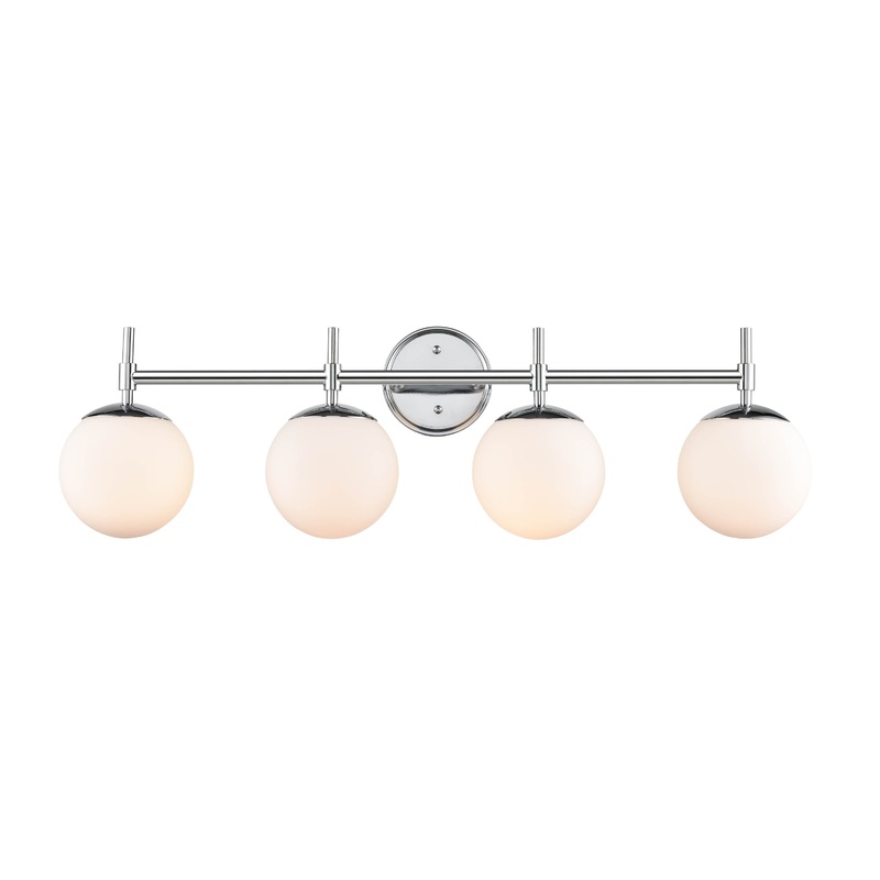 Shoppers Lighting BB3304-CH 4-Light Wall/Bath Fixture, Chrome Finish