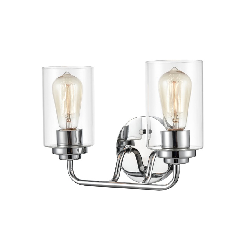 Shoppers Lighting BB4022-CH 2-Light Wall/Bath Fixture, Chrome Finish
