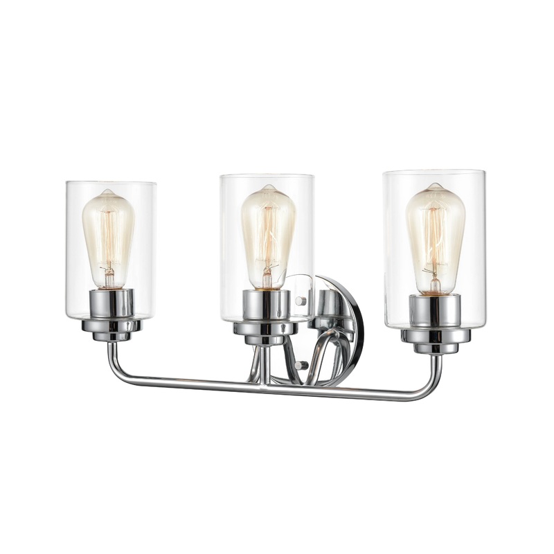 Shoppers Lighting BB4023-CH 3-Light Wall/Bath Fixture, Chrome Finish
