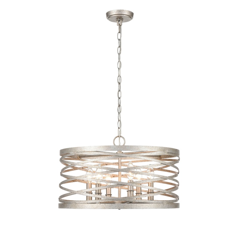 Shoppers Lighting PD20026-AN 6-Light Pendant, Antique Nickel Finish
