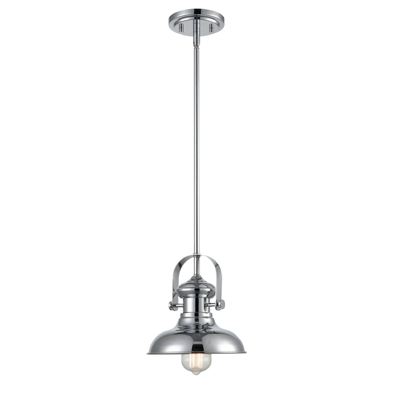 Shoppers Lighting PD2051-CH 1-Light Mini-Pendant, Chrome Finish