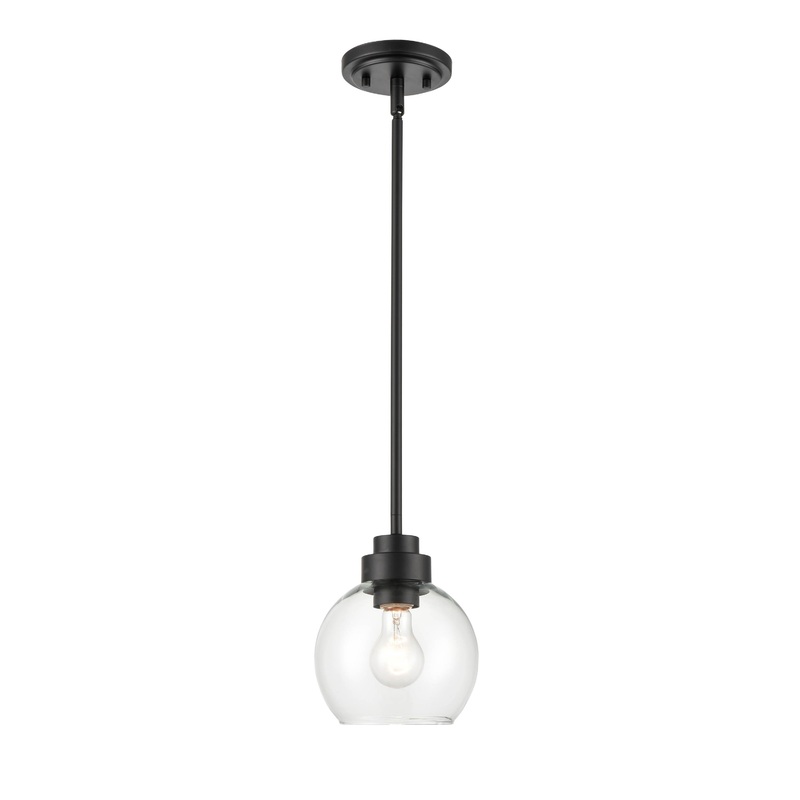 Shoppers Lighting PD2211-MB 1-Light Mini-Pendant, Matte Black Finish