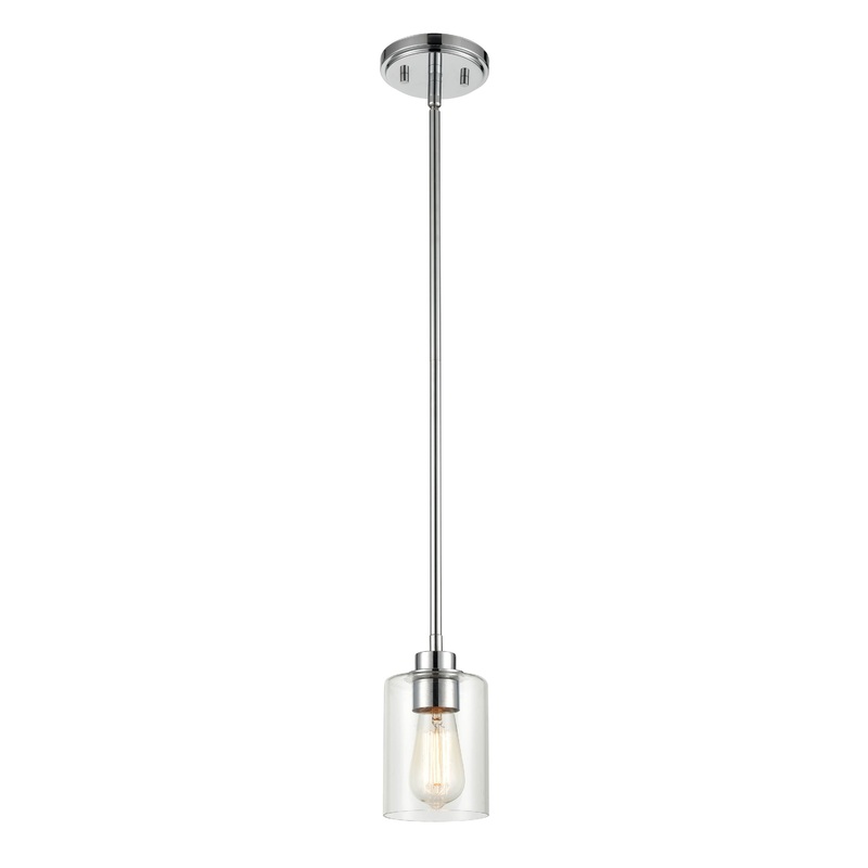 Shoppers Lighting PD2311-CH 1-Light Mini-Pendant, Chrome Finish