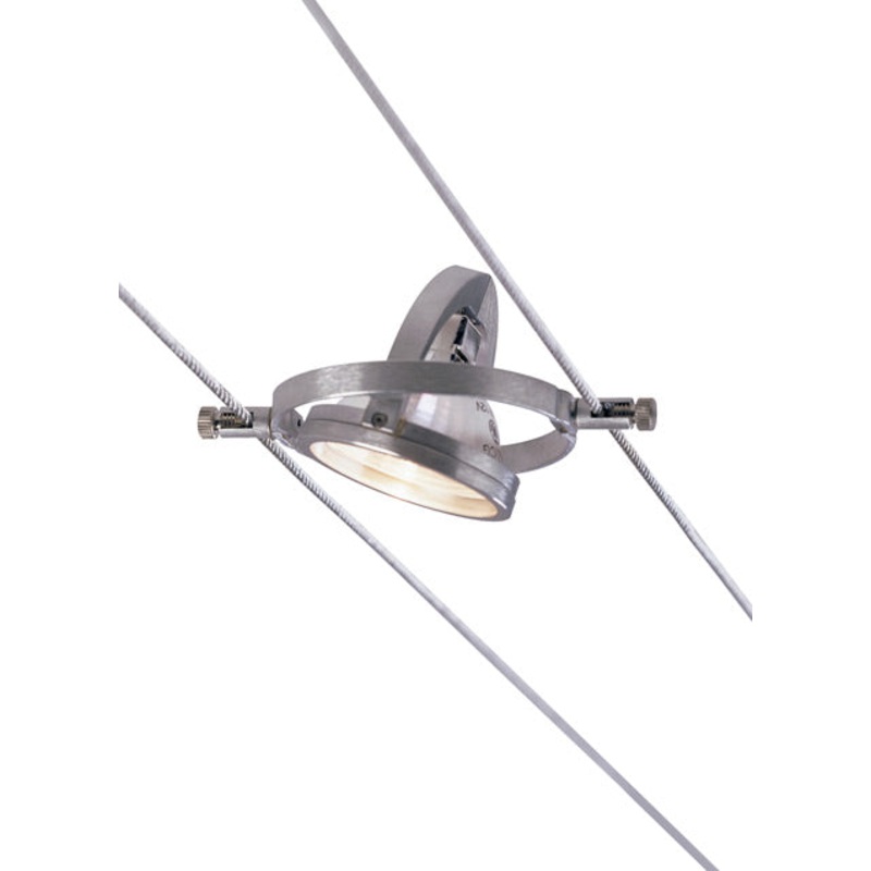 Tech Lighting 700KHELLO5, K Hello, 5.5" Wide Kable Lite Lamp Holder, Satin Aluminum