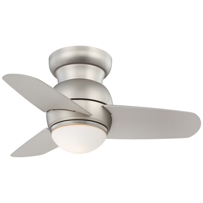 Minka-Aire F510L-BS Spacesaver LED 26" Ceiling Fan, Brushed Steel