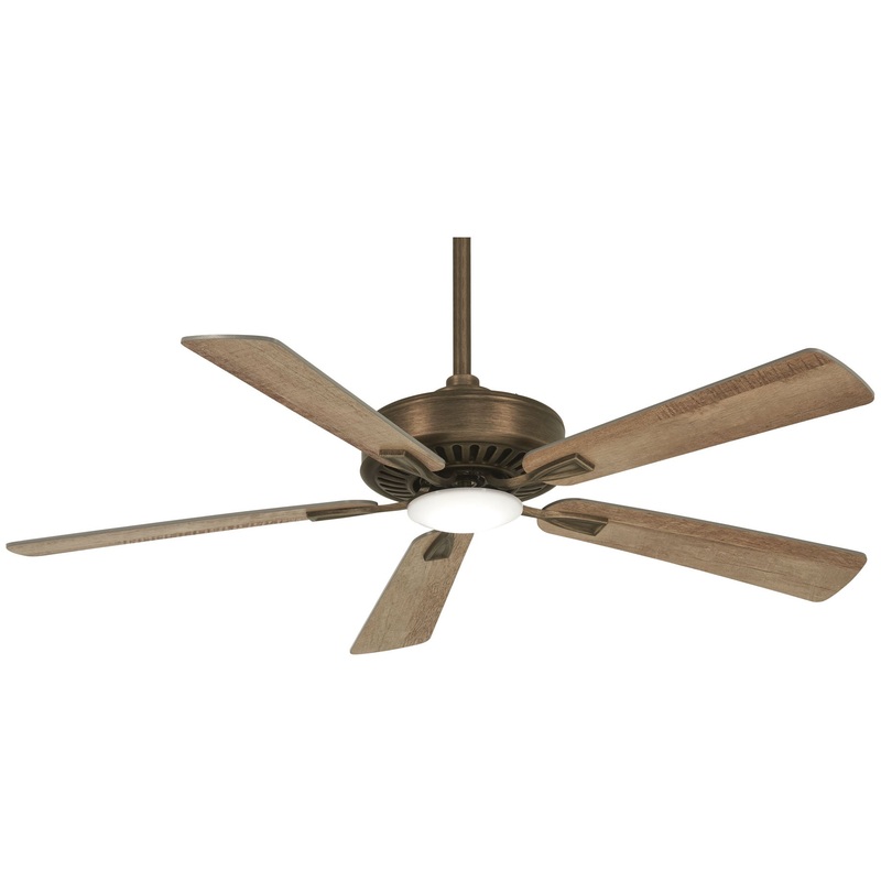Minka-Aire F556L-HBZ Contractor LED 52" Ceiling Fan, Heirloom Bronze