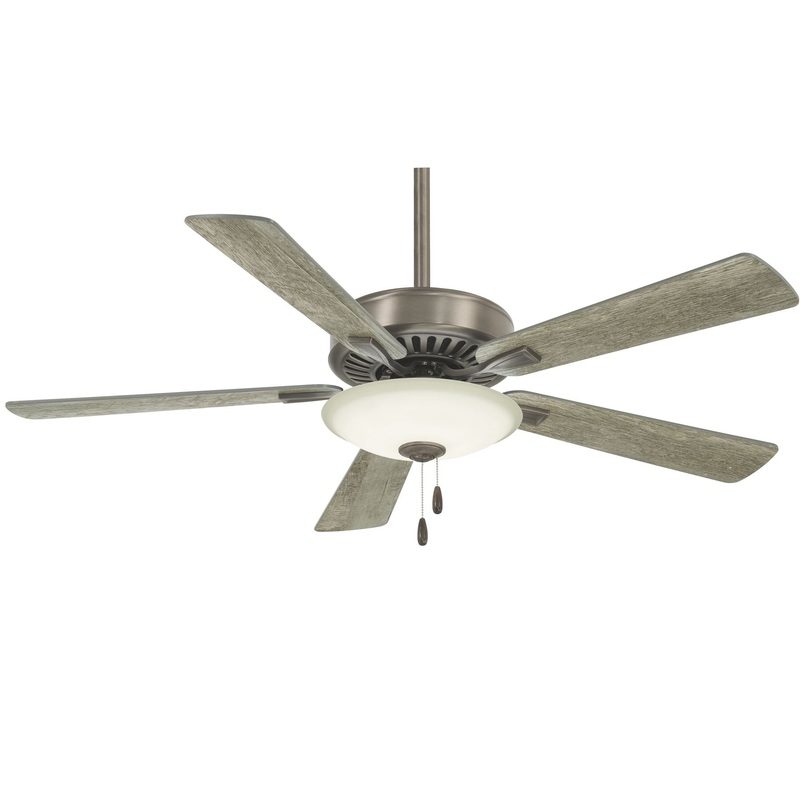 Minka-Aire F656L-BNK Contractor Uni-Pack LED 52" Ceiling Fan, Burnished Nickel