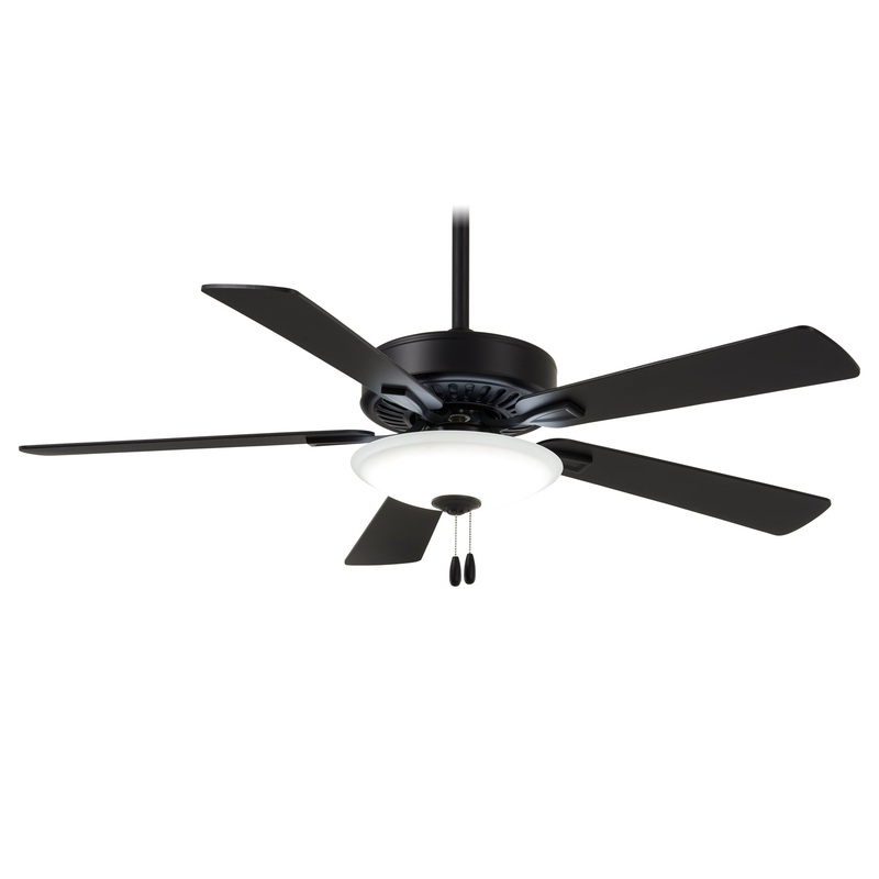 Minka-Aire F656L-CL Contractor Uni-Pack LED 52" Ceiling Fan, Coal