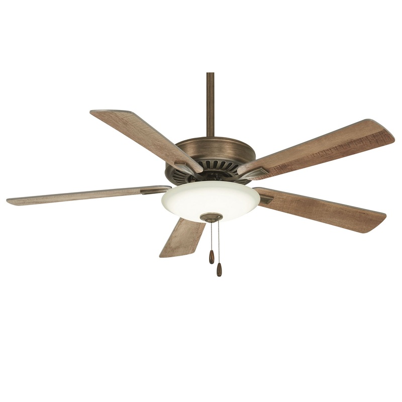 Minka-Aire F656L-HBZ Contractor Uni-Pack LED 52" Ceiling Fan, Heirloom Bronze