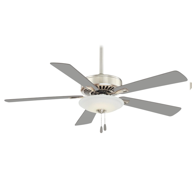 Minka-Aire F656L-PN Contractor Uni-Pack LED 52" Ceiling Fan, Polished Nickel