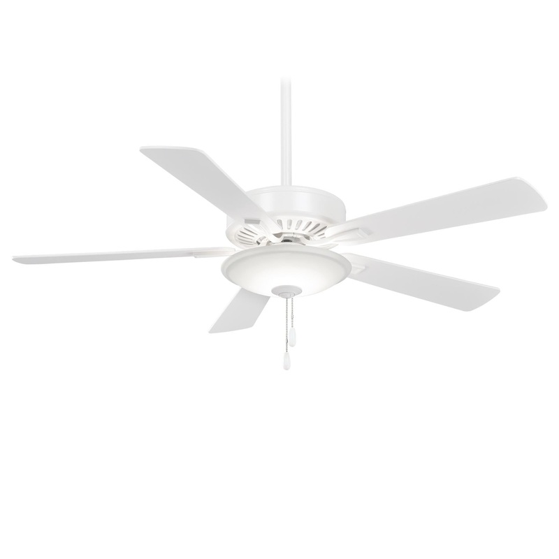 Minka-Aire F656L-WH Contractor Uni-Pack LED 52" Ceiling Fan, White