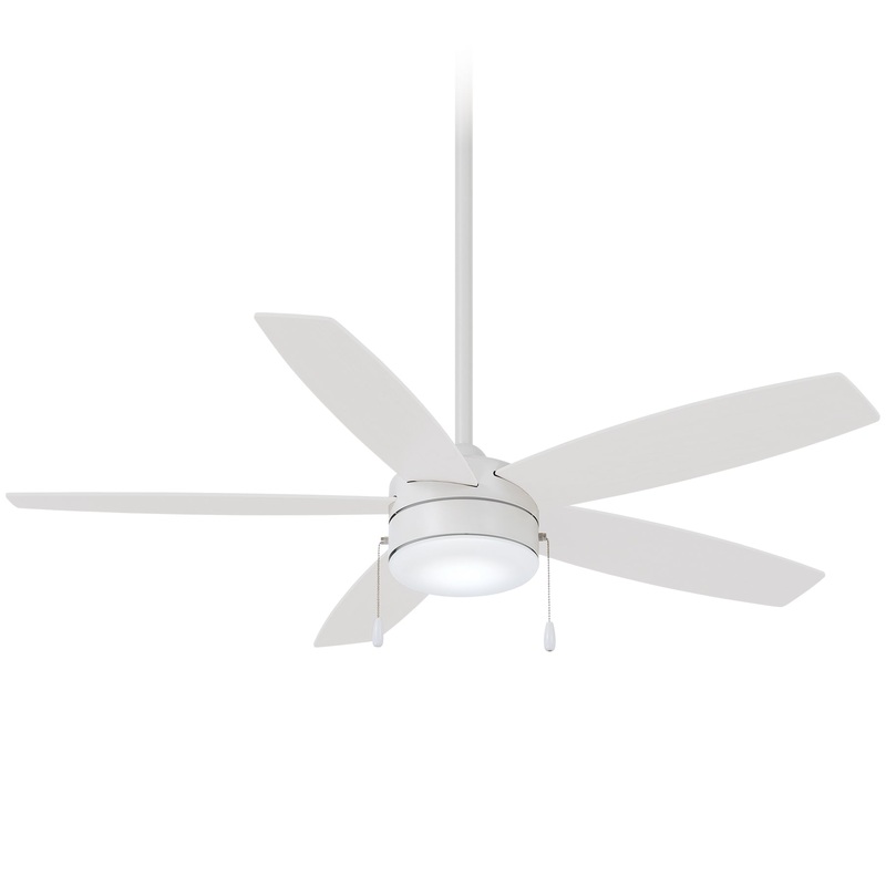 Minka-Aire F673L-WHF Airetor 52" Ceiling Fan, Flat White