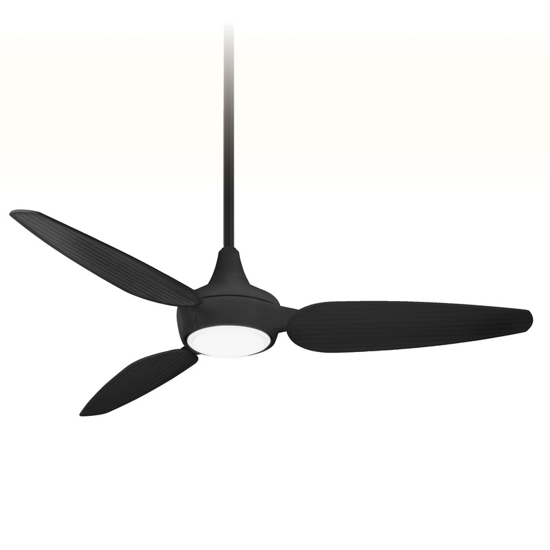 Minka-Aire F675L-CL Seacrest LED 60" Ceiling Fan, Coal