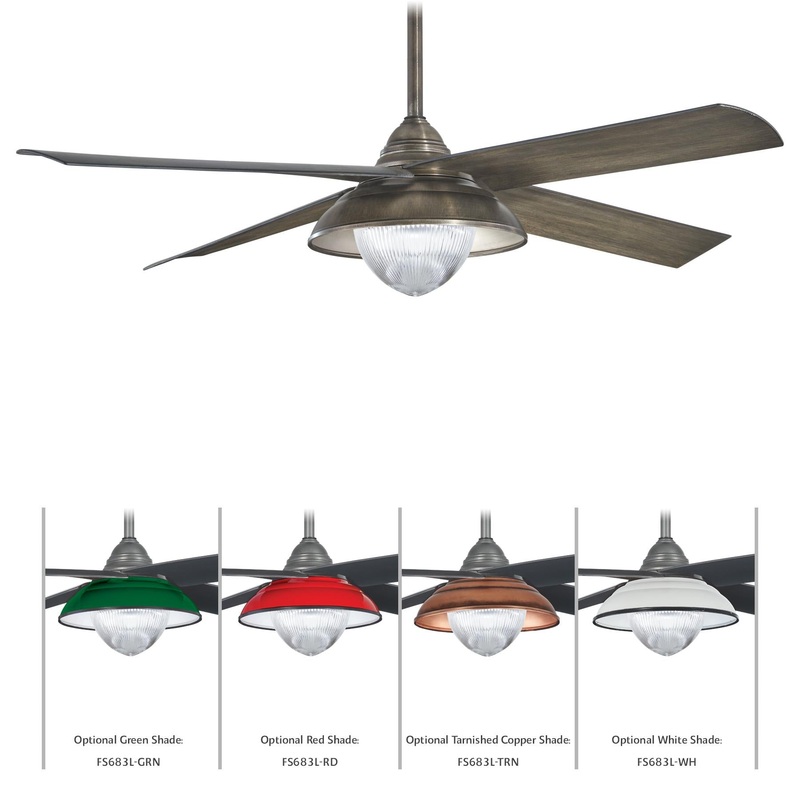 Minka-Aire F683L-HBZ Shade 56" Ceiling Fan, Heirloom Bronze (Discontinued)