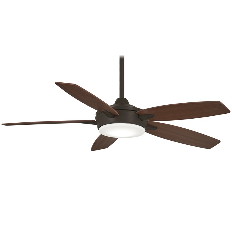 Minka-Aire F690L-ORB/MM Espace 52" Ceiling Fan, Oil Rubbed Bronze/Medium Maple