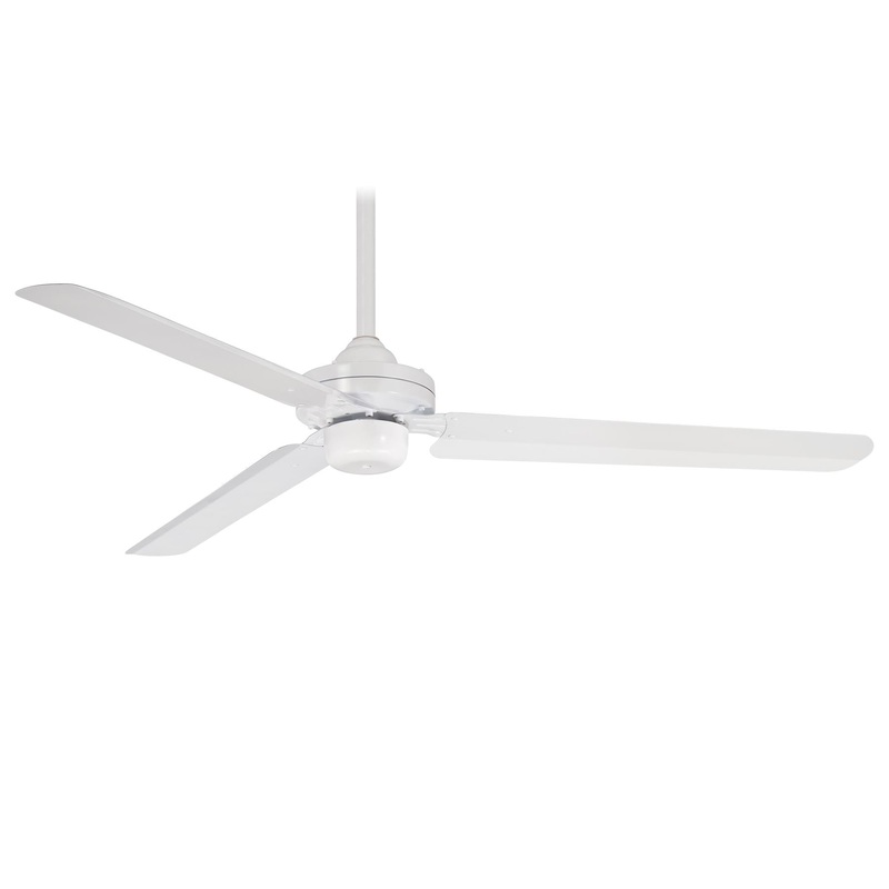 Minka-Aire F729-WHF Steal 54" Ceiling Fan, Flat White