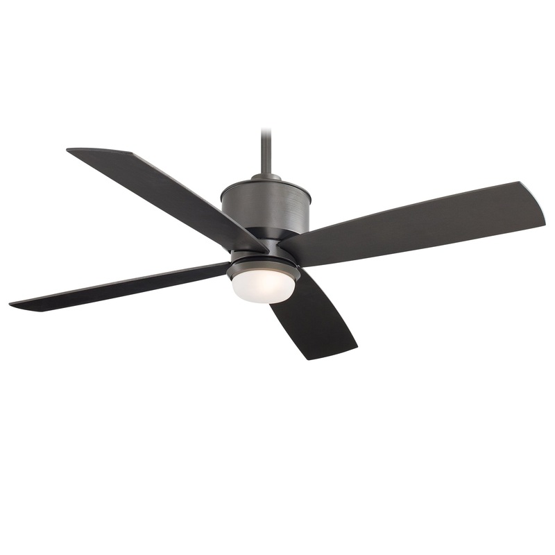 Minka-Aire F734L-SI Strata 52" Ceiling Fan, Smoked Iron