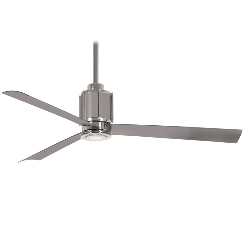 Minka-Aire F736L-PN/BS Gear 54" Ceiling Fan, Polished Nickel/Brushed Steel (Discontinued)