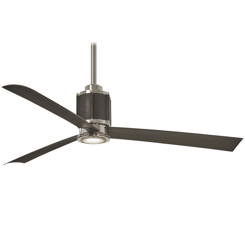 Minka-Aire F736L-PN/ORB Gear 54" Ceiling Fan, Polished Nickel/Oil Rubbed Bronze (Discontinued)