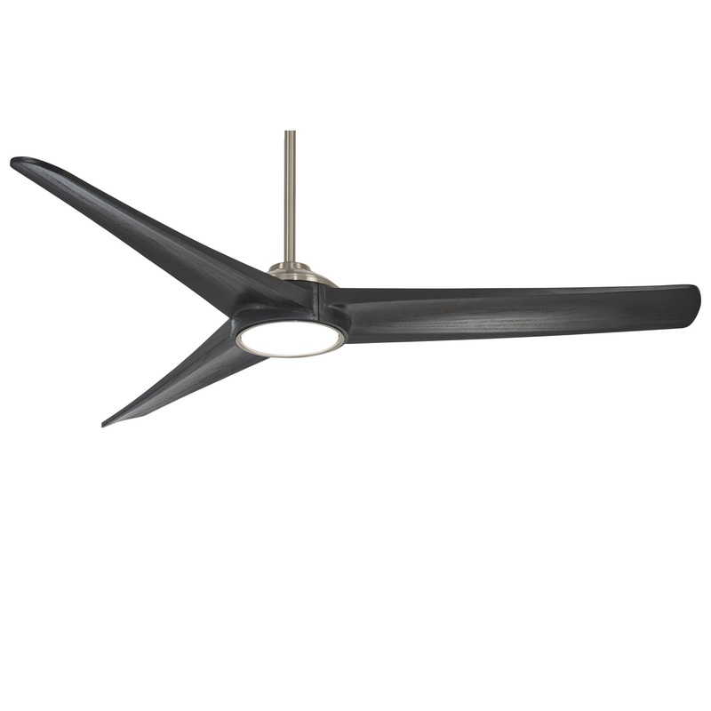 Minka-Aire F747L-BN/CL Timber 68" Ceiling Fan, Brushed Nickel