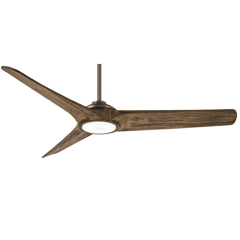 Minka-Aire F747L-HBZ/AW Timber 68" Ceiling Fan, Heirloom Bronze
