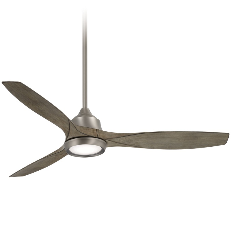 Minka-Aire F749L-BNK Skyhawk 60" Ceiling Fan, Burnished Nickel
