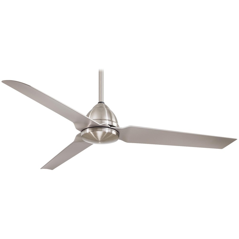 Minka-Aire F753-BNW Java 54" Ceiling Fan, Brushed Nickel Wet