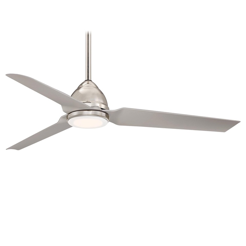 Minka-Aire F753L-PN Java LED 54" Ceiling Fan, Polished Nickel