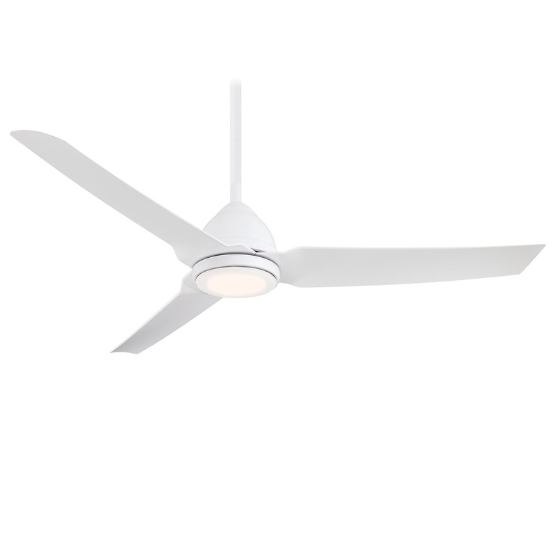 Minka-Aire F753L-WHF Java LED 54" Ceiling Fan, Flat White