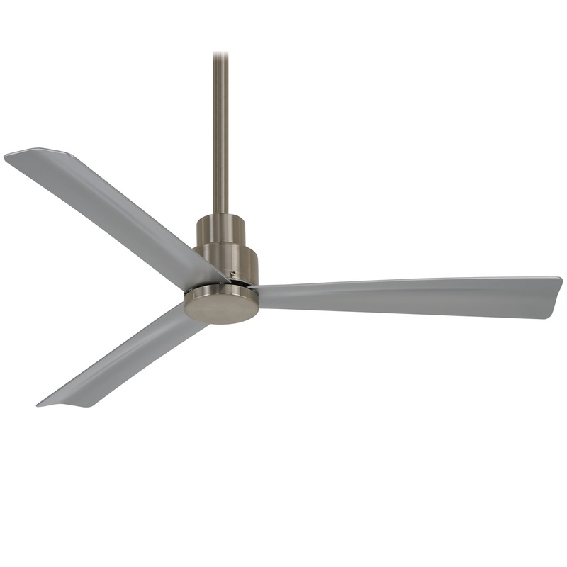Minka-Aire F786-BNW Simple 44" Ceiling Fan, Brushed Nickel Wet