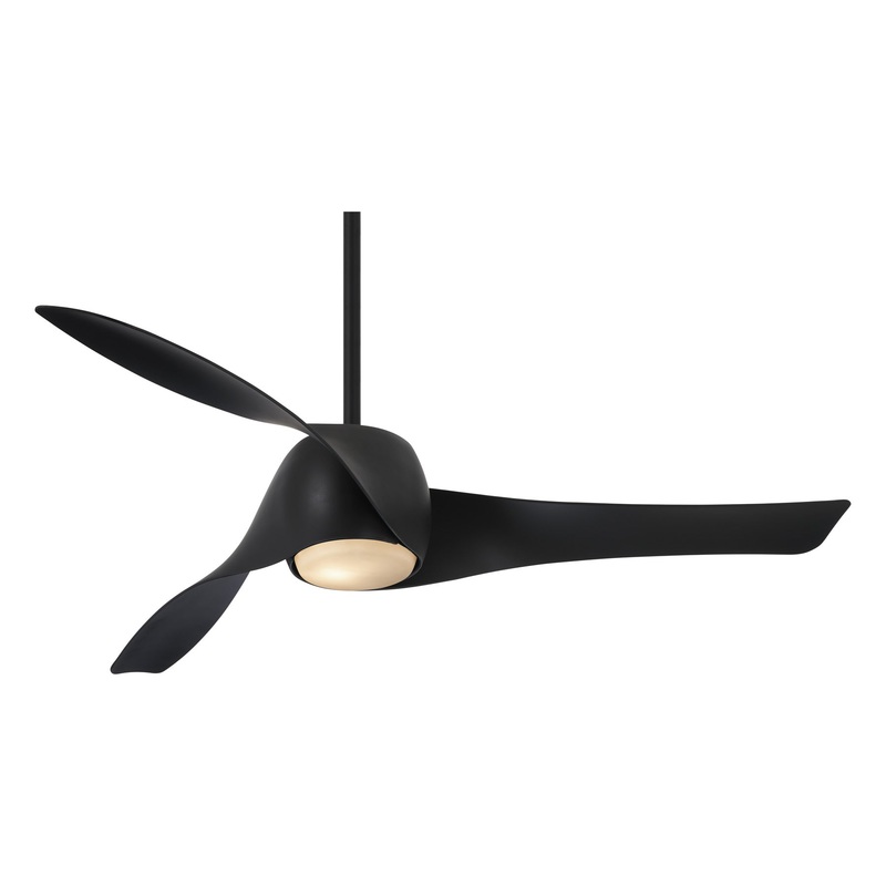 Minka-Aire F803DL-CL Artemis LED 58" Ceiling Fan, Coal