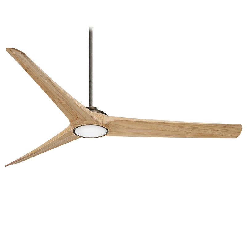 Minka-Aire F847L-HBZ/MP Timber 84" Ceiling Fan, Heirloom Bronze/Maple