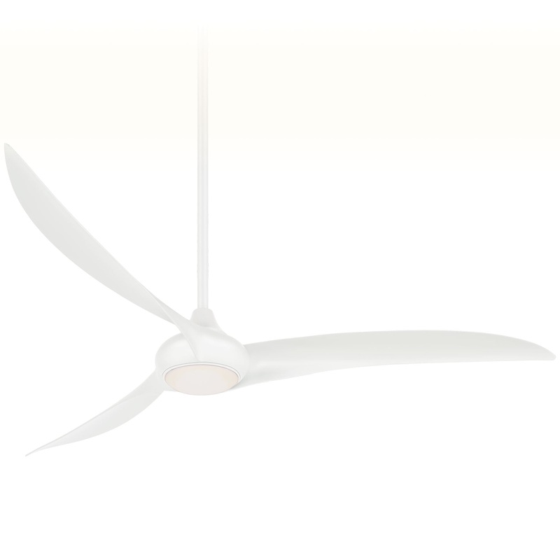 Minka-Aire F848-WH Light Wave 65" Ceiling Fan, White