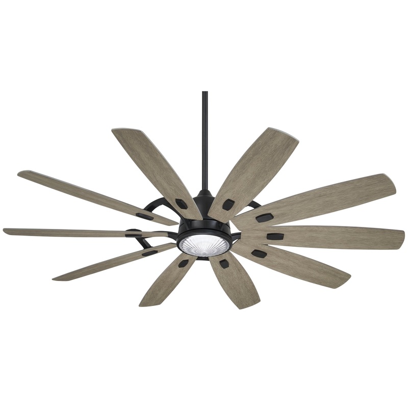 Minka-Aire F864L-CL/SG Barn 65" Ceiling Fan, Coal