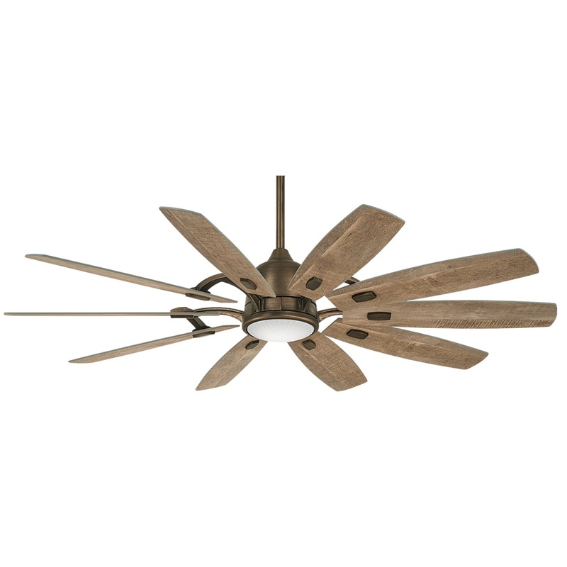 Minka-Aire F864L-HBZ Barn 65" Ceiling Fan, Barnwood