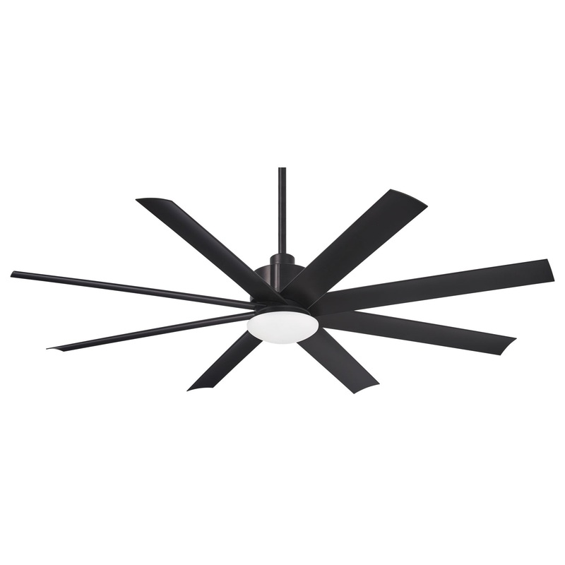 Minka-Aire F888L-CL Slipstream LED 65" Ceiling Fan, Coal