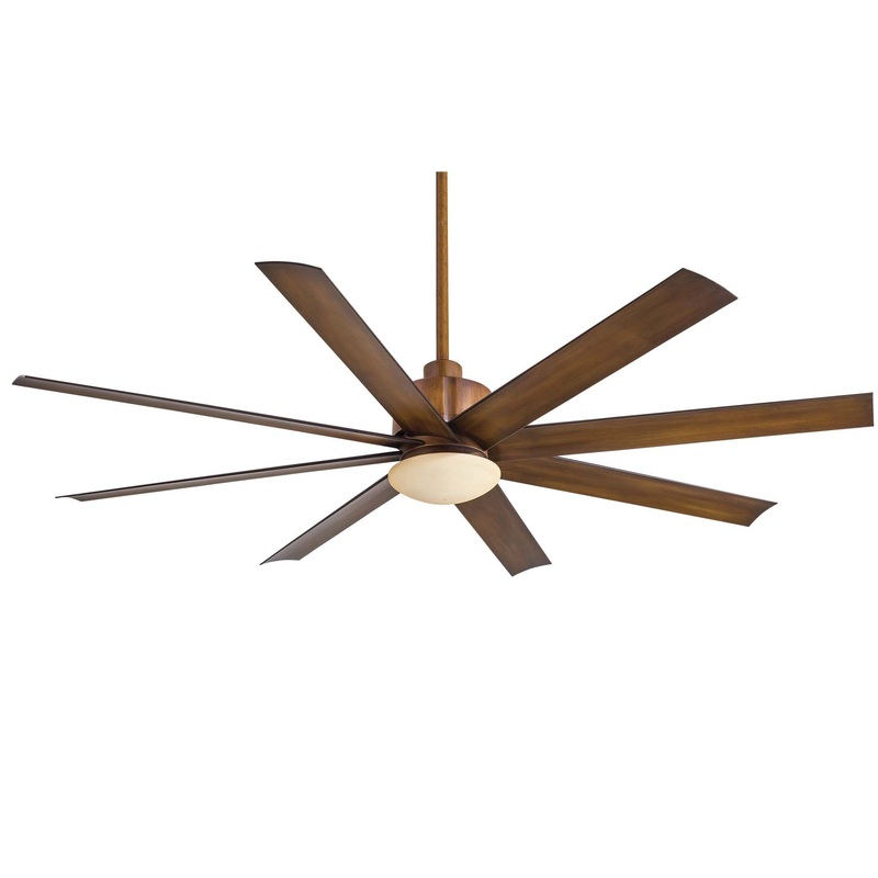 Minka-Aire F888L-DK Slipstream LED 65" Ceiling Fan, Distressed Koa